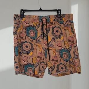 Coofandy Floral Drawstring Shorts – Tan Multi (Women’s Large)